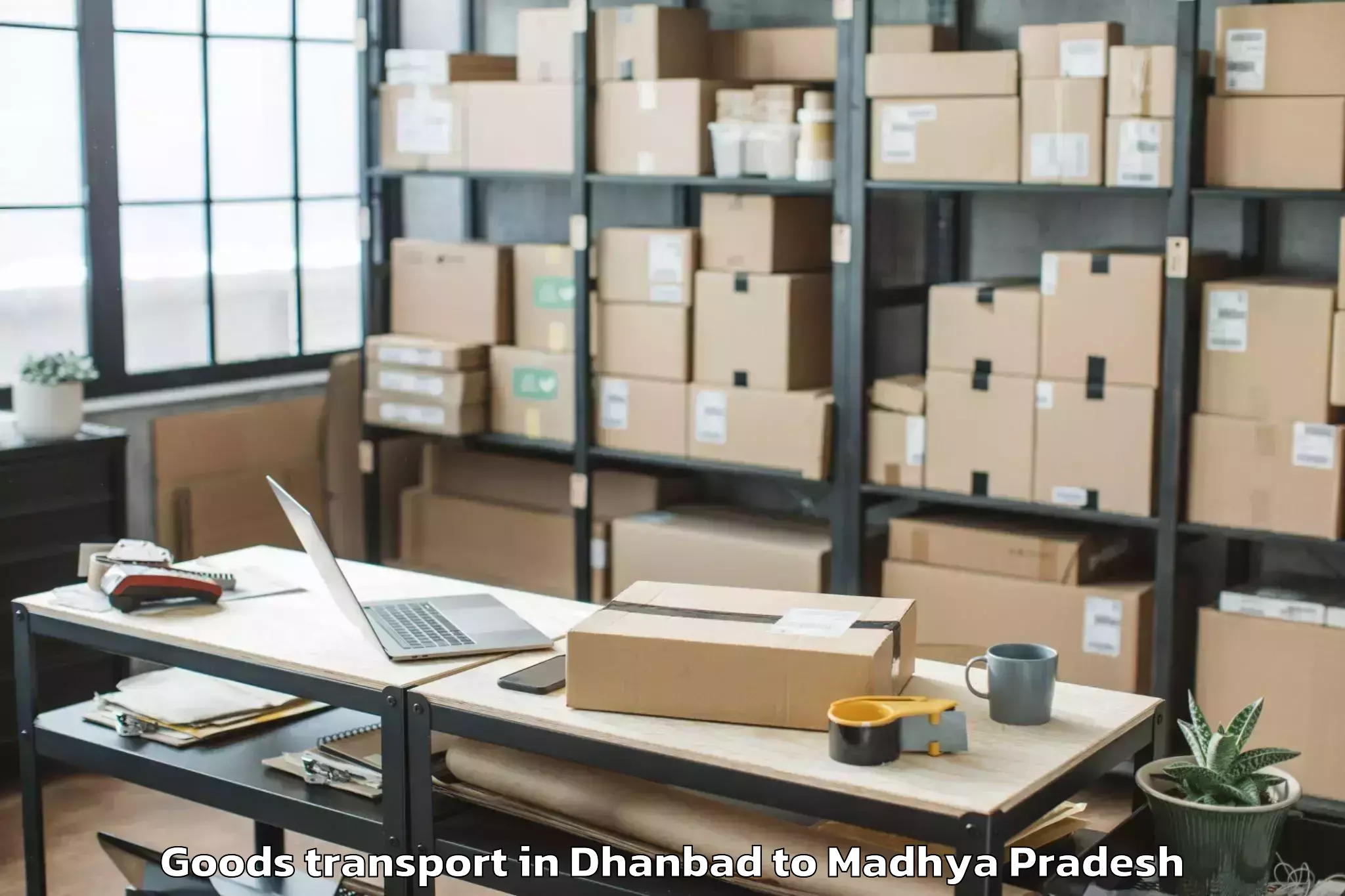 Quality Dhanbad to Agar Goods Transport